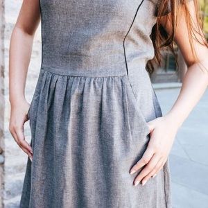 Gray Professional Dress